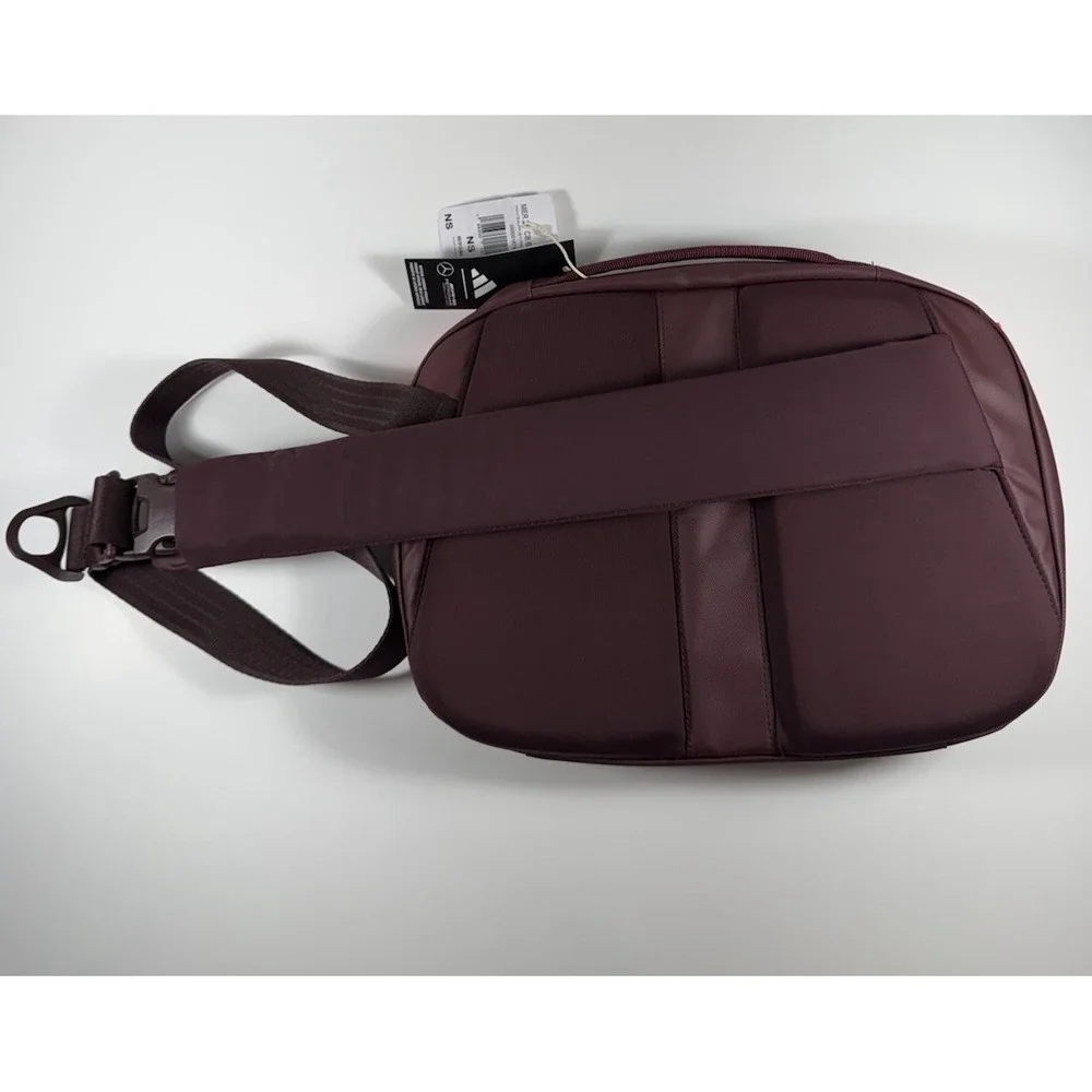 ADIDAS Mercedes Formula 1 Team Summer Pack Crossbody Bag Maroon *NEW* JY5606 $75